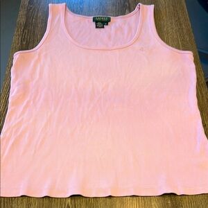 Ralph Lauren Soft Lavender Ribbed Cotton TankTop Sz XL